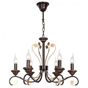 Подвесная люстра IDLamp Riccarda 261/6-Blackplatina