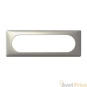 Рамка 6/8-модульная Legrand Celiane титан 068906