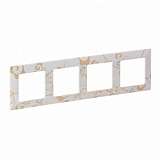 Рамка 4-постовая Legrand Valena Life Ампир белый 754104