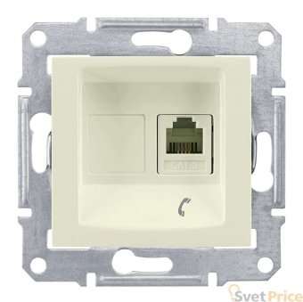 Розетка телефонная RJ11 Schneider Electric Sedna SDN4101147