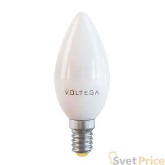 Лампа светодиодная Voltega E14 7W 2800К матовая VG2-C37E14warm7W 7048