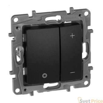 Диммер кнопочный Legrand Etika без нейтрали 400W антрацит 672618