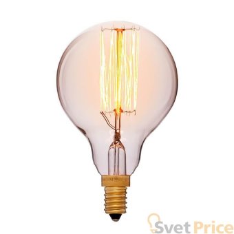 Лампа накаливания E12 40W золотой 053-624