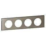 Рамка 4-постовая Legrand Celiane фактурная сталь 069104