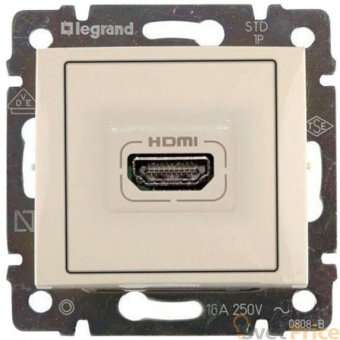 Розетка HDMI Legrand Valena слоновая кость 774185