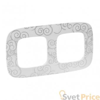 Рамка 2-постовая Legrand Valena Allure Нарцисс хром 754342