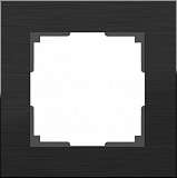 Рамка Aluminium на 1 пост алюминий черный WL11-Frame-01 4690389110443