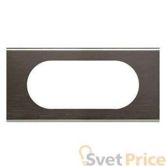 Рамка 4/5-модульная Legrand Celiane чёрный никель 069035