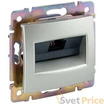 Розетка компьютерная RJ45 Legrand Valena 6 кат STP на винтах алюминий 770244