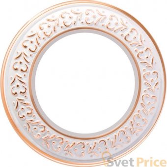 Рамка Antik Runda на 1 пост белое золото WL70-frame-01 4690389106477