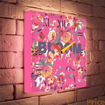 Световые часы Pink Bloom LB-037-35
