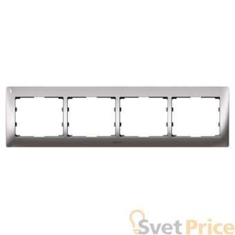Рамка 4-постовая Legrand Galea Life хром 771934