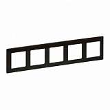 Рамка 5-постовая Legrand Valena Life Темное дерево 754175