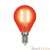 Лампа светодиодная филаментная (UL-00002985) Uniel E14 5W красный LED-G45-5W/RED/E14 GLA02RD