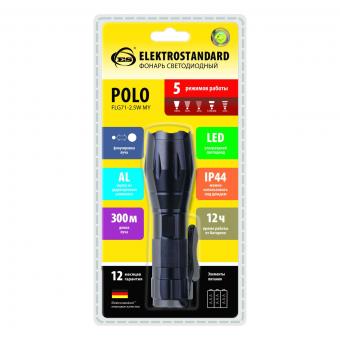 Ручной светодиодный фонарь Elektrostandard Polo от батареек 160х40 200 лм 4690389098901