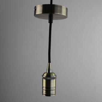 Ретро патрон с подвесом E27 Бронза Sun Lumen 056-649
