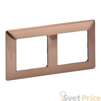 Рамка 2-постовая Legrand Valena Life Медь 754162