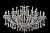 Подвесная люстра Crystal Lux Hollywood SP20+10 Gold