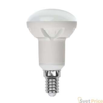 Лампа светодиодная диммируемая (UL-00004709) Uniel E14 7W 4000K матовая LED-R50 7W/4000K/E14/FR/DIM PLP01WH