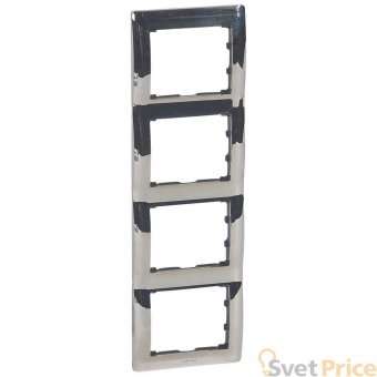 Рамка 4-постовая Legrand Galea Life хром 771938