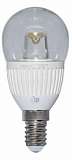 Лампа светодиодная E14 5W 2700K шар прозрачный LC-P45CL-5/E14/827 L142