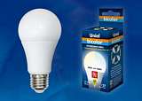 Лампа светодиодная (UL-00001569) E27 9W 4000K шар матовый LED-A60-9W/WW+NW/E27/FR PLB01WH