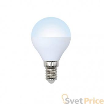 Лампа светодиодная (10215) E14 6W 4500K шар матовый LED-G45-6W/NW/E14/FR/O
