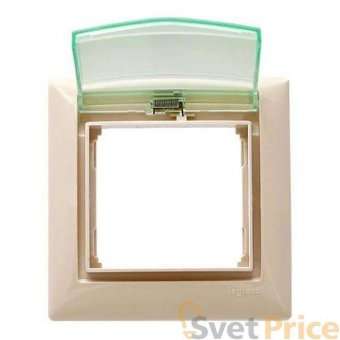 Рамка 1-постовая Legrand Valena с крышкой слоновая кость 774350