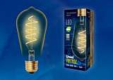 Лампа светодиодная (UL-00001819) E27 4W 2250K груша прозрачная LED-ST64-4W/GOLDEN/E27/CW GLV22GO