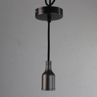 Ретро патрон с подвесом E27 Черный Sun Lumen 056-632