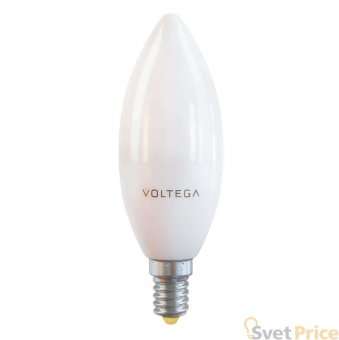 Лампа светодиодная Voltega E14 10W 2800К матовая VG2-C37E14warm10W 7064
