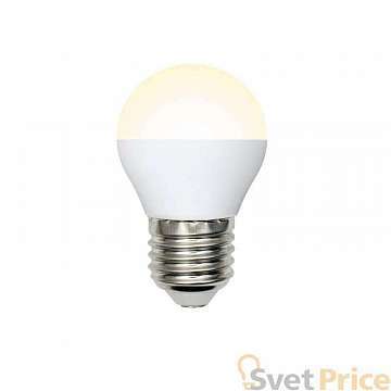 Лампа светодиодная (UL-00003829) E27 9W 3000K матовая LED-G45-9W/WW/E27/FR/NR