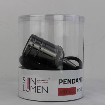 Ретро патрон с подвесом E27 Черный Sun Lumen 056-670
