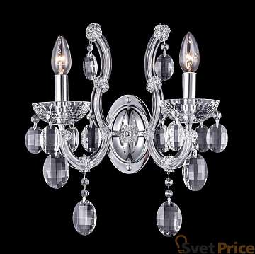 Бра Crystal Lux Hollywood AP2 Chrome
