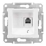 Розетка телефонная RJ11 Schneider Electric Sedna SDN4101121