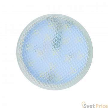 Лампа светодиодная (UL-00006500) Uniel GX53 7W 3000K призма LED-GX53-7W/3000K+3000K/GX53/PR PLB02WH