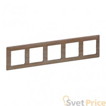 Рамка 5-постовая Legrand Valena Life Светлое дерево 754185