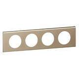 Рамка 4-постовая Legrand Celiane никель велюр 069114