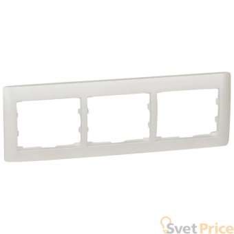 Рамка 3-постовая Legrand Galea Life перламутр 771503