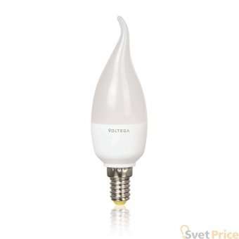Лампа светодиодная E14 5.5W 2800К свеча на ветру матовая VG3-CW2E14warm6W 4718