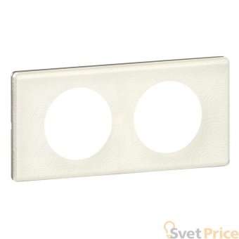 Рамка 2-постовая Legrand Celiane белая феерия 069352