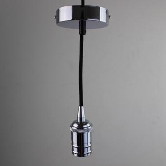 Ретро патрон с подвесом E27 Хром Sun Lumen 056-656