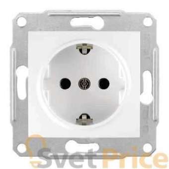 Розетка Schneider Electric Sedna с/з без шторок 16A 250V SDN3000521