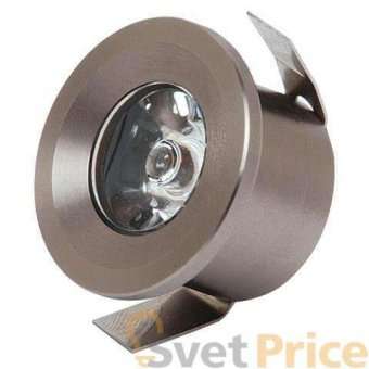 Встраиваемый светодиодный светильник Horoz Monica 1W 4200К хром 016-003-0001 (HL665L)