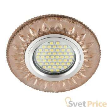 Встраиваемый светильник Fametto Luciole DLS-L141 Gu5.3 Glassy/Light Tea