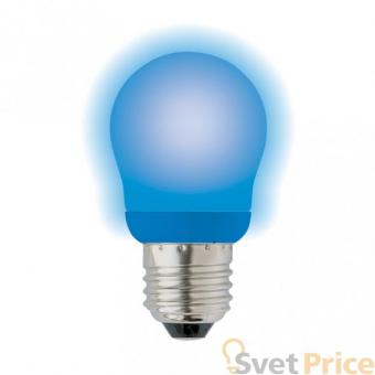 Лампа энергосберегающая (03099) E27 9W Blue шар голубой ESL-G45-9/BLUE/E27