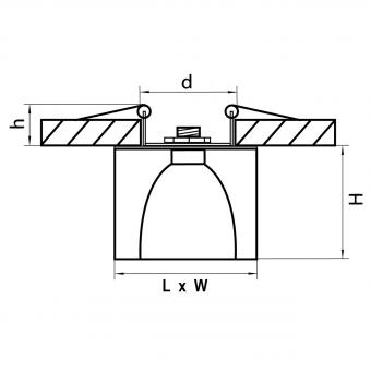 Встраиваемый светильник Lightstar Meta 004147R