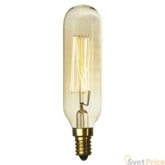 Лампа накаливания Е14 40W 2700K цилиндр прозрачный GF-E-46