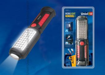 Автомобильный светодиодный фонарь Uniel (09182) от батареек 220х50 S-CL016-C Black