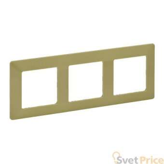Рамка 3-постовая Legrand Valena Life Лайм 754083